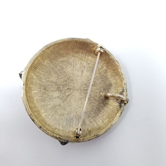 Vintage Colorful Enamel Brooch / Pendant, Retro Design, Necklace Lapel Pin - Picture 3 of 6